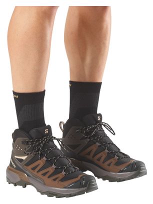 Salomon X Ultra 360 Mid GTX Hiking Shoes, Black/Brown, Men's