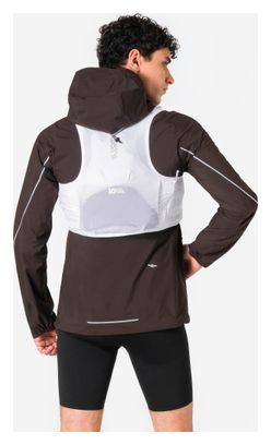 Veste Imperméable Kiprun Rain Run Flow Marron Foncé Homme