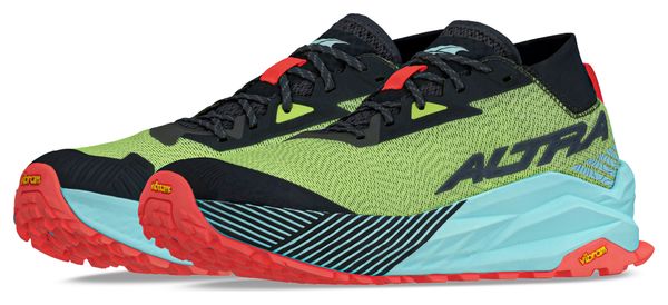 Chaussures Trail Altra Olympus 275 Vert/Bleu/Rouge Homme