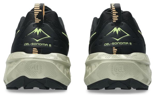 Zapatillas de trail Asics Gel-Sonoma 8 Negro/Verde, Hombre