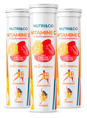 Lot de 3 Vitamine C - 3 x 15 comprimés