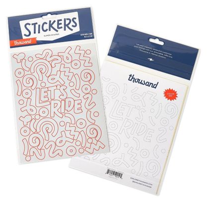 Duizend Super Vormen stickervel