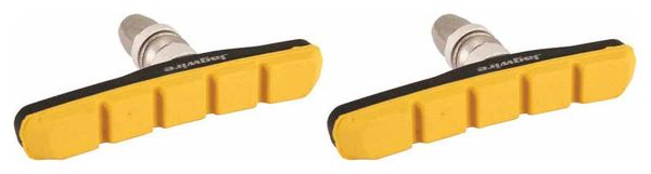 x2 Patins de Freins Jagwire COMP MOUNTAIN XC Jaune toutes conditions