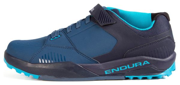 Zapatillas Endura MT500 Burner Pedal Plano Azul Marino