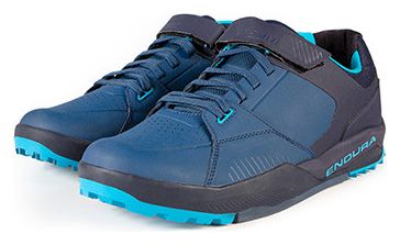 Zapatillas Endura MT500 Burner Pedal Plano Azul Marino