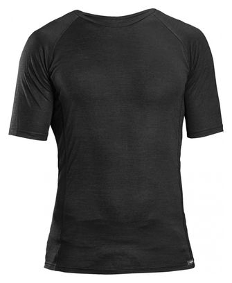 GripGrab Merino Polyfibre Short Sleeve Winter Under Shirt Black