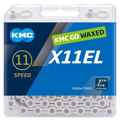 KMC X11EL Gewachste Kette 11S Silber