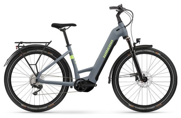 Elektrisches Citybike Winora Yucatan X10 Lowstep Shimano U6000 10V 27.5'' 720 Wh Mattschwarz 2023