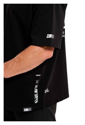 Camiseta de manga corta Z3rod Oversize Vortex Black para hombre