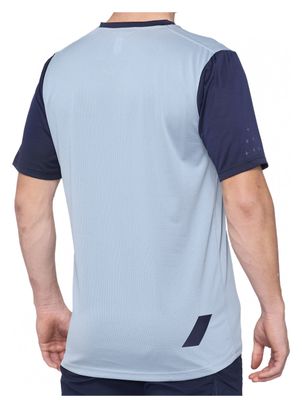 Maillot Manches Courtes 100% Ridecamp Bleu