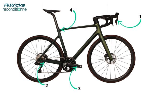 Vélo de Route Scott Addict RC 15 Shimano Ultégra DI2 12V Komodo Green 2023 - Produit Reconditionné 
