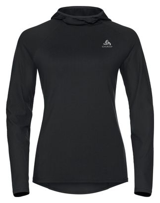 Sweat à Capuche Femme Odlo Zeroweight Ceramiwarm Noir 