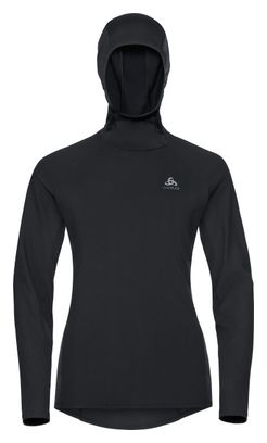 Sweat à Capuche Femme Odlo Zeroweight Ceramiwarm Noir 