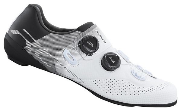 Coppia di scarpe da strada Shimano RC702 bianche
