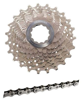 Pack Cassette Ultegra CS-6700 10V 12-30 + Chaine Shimano Ultegra CN-6701 10V 116 maillons