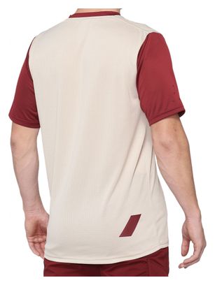Maglia manica corta rossa 100% Ridecamp