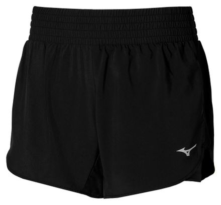 Mizuno Active Run <strong>4.5in 2-in-1</strong> Short Negro Mujer