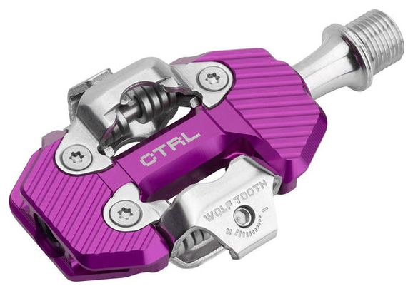 Paar Wolft CTRL Trail Clipless pedalen paars