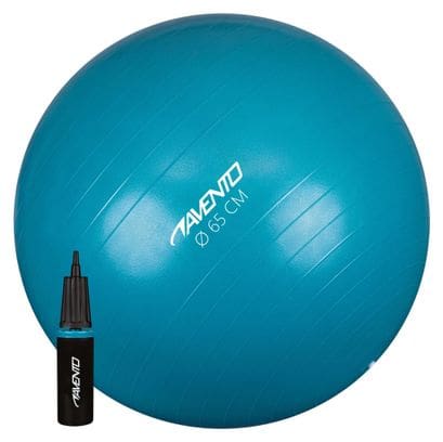 Avento Ballon de fitness/d'exercice avec pompe Diamètre 65 cm Bleu