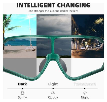 Lunettes de soleil photochromiques ROCKBROS avec protection UV
