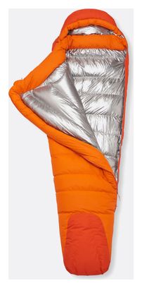 Sacco a pelo RAB Andes Windstopper 800 arancione unisex 