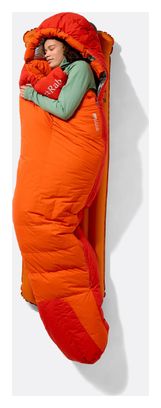 Sacco a pelo RAB Andes Windstopper 800 arancione unisex 