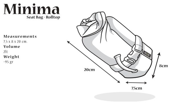 Pack2Ride Minima 2L Zadeltas Zwart