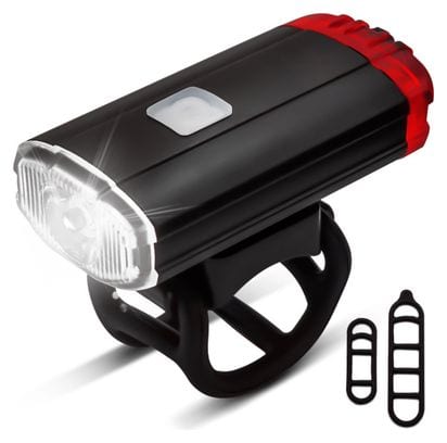 Lumière casque - éclairage vélo LED - 400 Lumens - Lampe arrière et avant