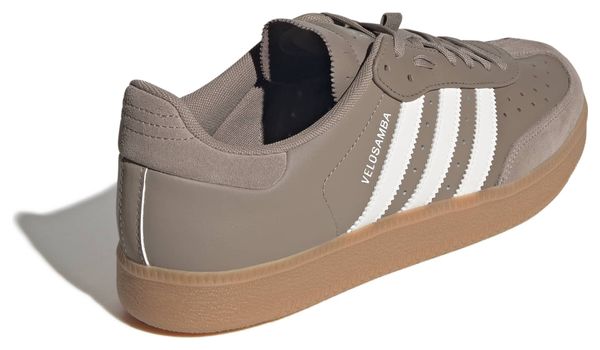 Scarpe da ciclismo adidas Velosamba Leather Marrone/Bianco Unisex