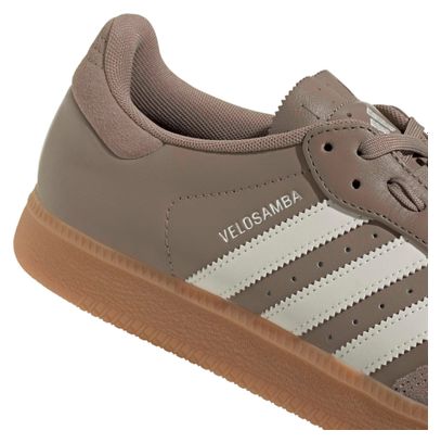 Scarpe da ciclismo adidas Velosamba Leather Marrone/Bianco Unisex