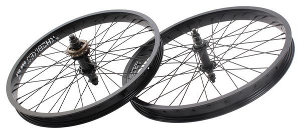 Paire de roues BMX KHE PRISM 20 pouces noir