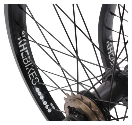 Paire de roues BMX KHE PRISM 20 pouces noir