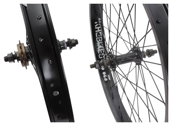 Paire de roues BMX KHE PRISM 20 pouces noir