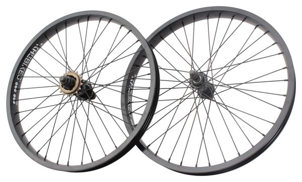 Paire de roues BMX KHE PRISM 20 pouces noir