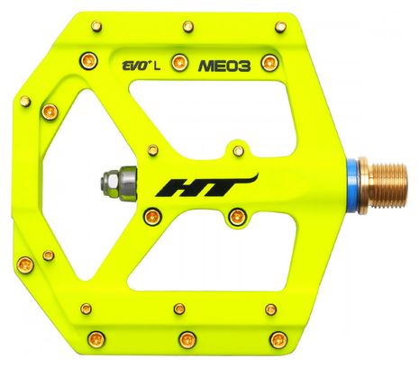 HT ME03T Yellow flat pedals