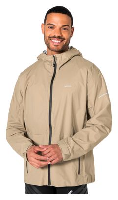 Giacca impermeabile Kiprun Rain Run Perf 900 beige da uomo