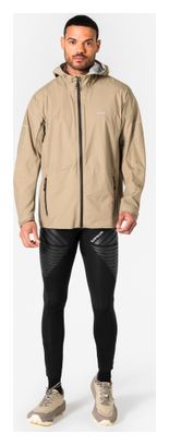 Giacca impermeabile Kiprun Rain Run Perf 900 beige da uomo