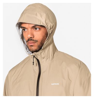 Giacca impermeabile Kiprun Rain Run Perf 900 beige da uomo