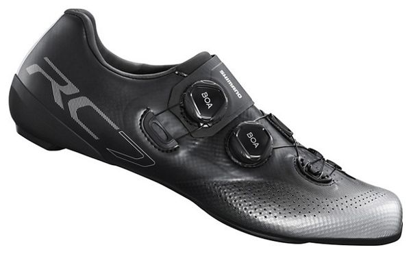 Coppia di scarpe da strada Shimano RC702 Nere / Argento