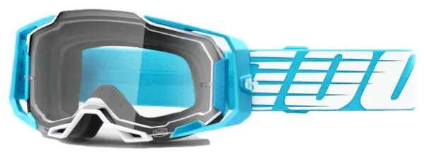 100% Armega Maschera Blu Oversize | Bicchieri trasparenti