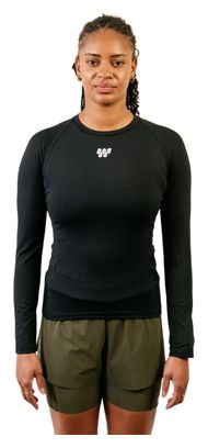 Maglietta tecnica Wilma Marlow nera da donna