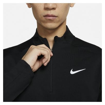 Camiseta Nike Dri-Fit Element de manga larga con 1/2 cremallera negro