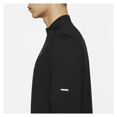 Nike Dri-Fit Element Langarmshirt mit 1/2 Reißverschluss Schwarz