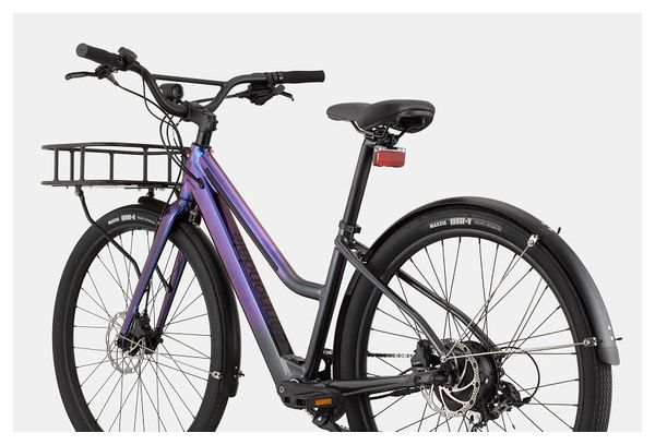 Cannondale Treadwell Neo 2 EQ Remixte MicroSHIFT 8S 250Wh 650b Electric City Bike Purple Haze 2023