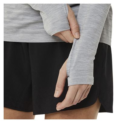 Asicseamless Langarmtrikot Grau Damen