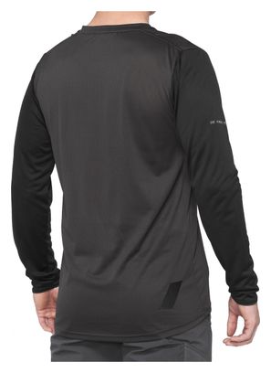 Maillot de manga larga 100% Ridecamp Negro / Gris