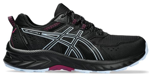 Zapatillas Trail Running Mujer <strong>Asics Gel Venture 9 Impermeable</strong> Negro Azul