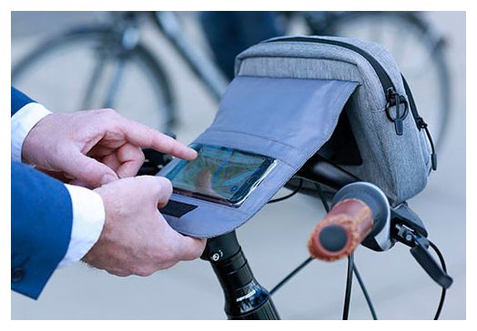 Klickfix Handlebar bag ''SMART BAG TOUCH'' Grey