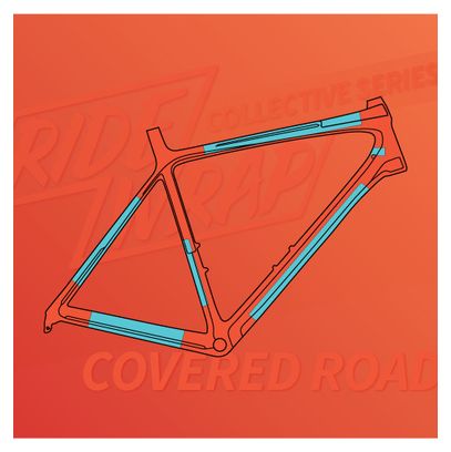 RideWrap Covered Protection Steel MTB Matte Clear Frame Protection Kit