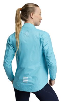 Veste de pluie vélo femme Cyclisme J2 Blockhaus Cyan